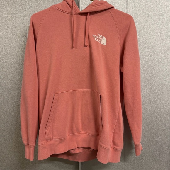 The North Face Graphic Hoodie Pink Logo Women Medium - Picture 2 of 5